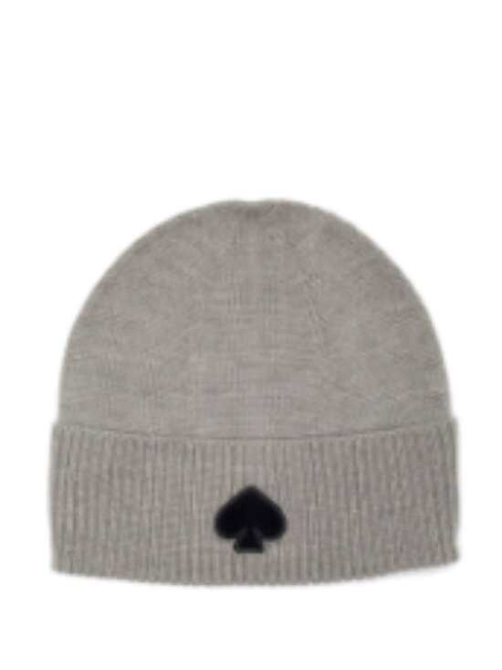 Kate Spade New York flocked spade beanie Gray & Black main image 2